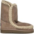 MOU Vachtlaarzen Dames Eskimo Boot Suède Bruin - Grijs