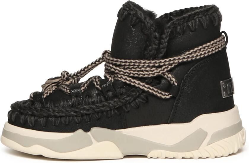 MOU Snowboots Dames Trainer 02 Scoubidoo Lace Maat: 39 Materiaal: Leer Kleur: Zwart - Foto 6