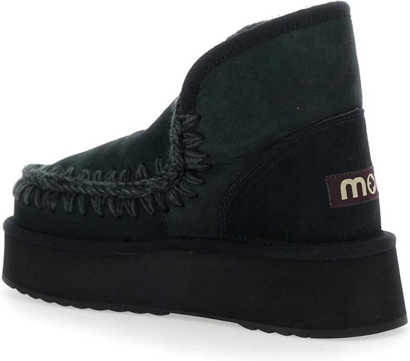 Mou Zwarte Eskimo Platform Laarzen