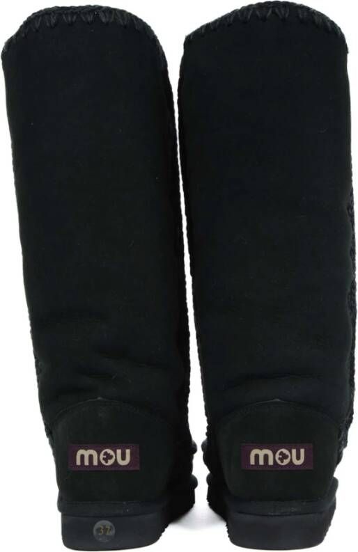 Mou Zwarte Suède Eskimo Laarzen Black Dames - Foto 2