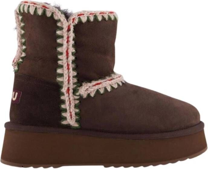 Mou Norfolk Platform Mocha Schoenen