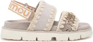 Mou Platte sandalen Beige Dames