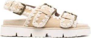 Mou Platte sandalen Beige Dames