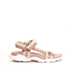 Mou Platte sandalen Beige Dames