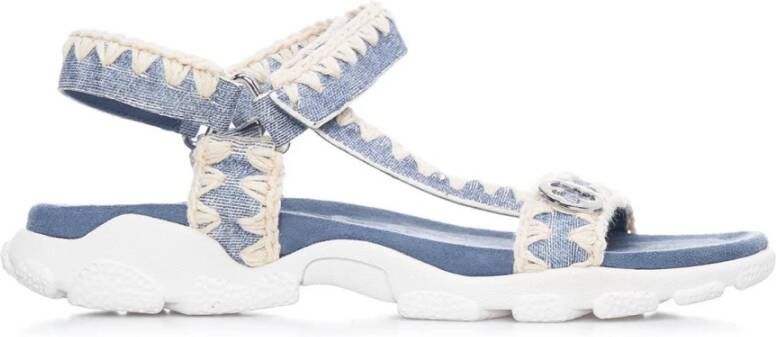 Mou Platte sandalen Blauw Dames
