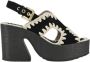 Mou Raffia Platform Back Strap Sandalen - Thumbnail 1