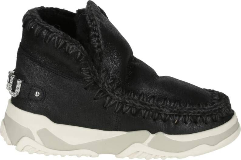 Mou Rhinestone Eskimo Trainer Winterlaarzen Black Dames