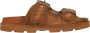 Mou Bruine Leren Sandalen met Verstelbare Banden Brown Dames - Thumbnail 31