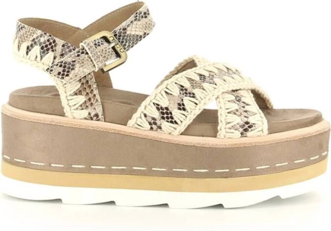 Mou Bruine Casual Damessandalen Multicolor Dames