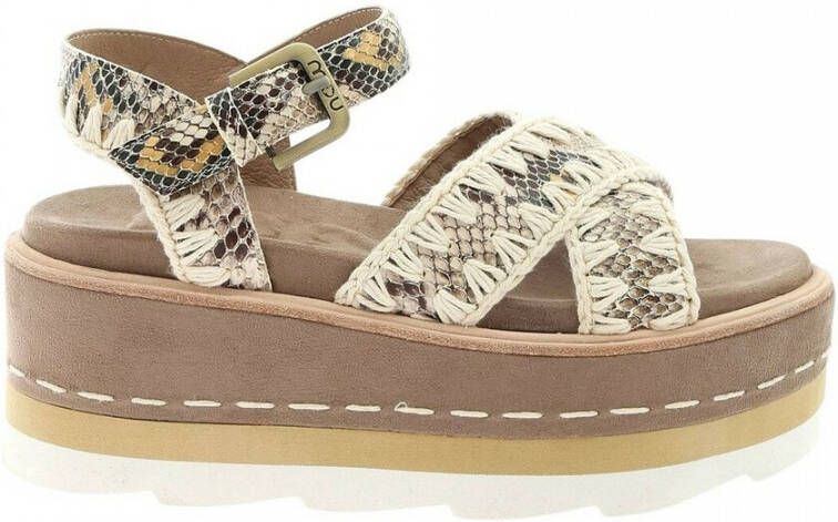 Mou Bruine Casual Damessandalen Multicolor Dames