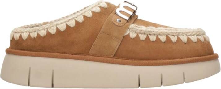 MOU Instappers Dames Bounce Clog Maat: 41 Materiaal: Suède Kleur: Cognac - Foto 6