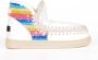 Mou Regenboog Witte Leren Sneakers - Thumbnail 2