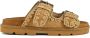 Mou Bruine Leren Sandalen met Verstelbare Banden Brown Dames - Thumbnail 21