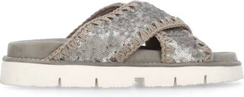 Mou Strass Suède Sandalen