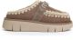 Mou Suède Klomp in Taupe Beige Dames - Thumbnail 1