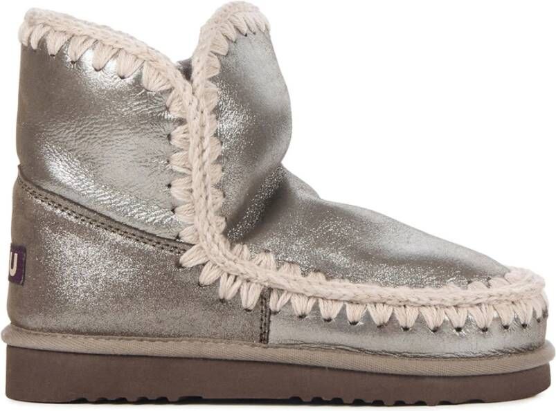 Mou Suede Koperen Laarzen Gray Dames