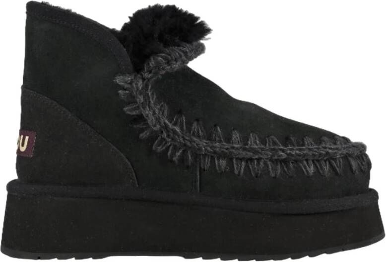 Mou Zwarte Mini Eskimo Platformlaarzen Black Dames