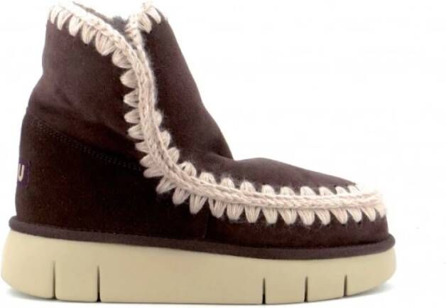 Mou Suède Shearling Enkellaarzen