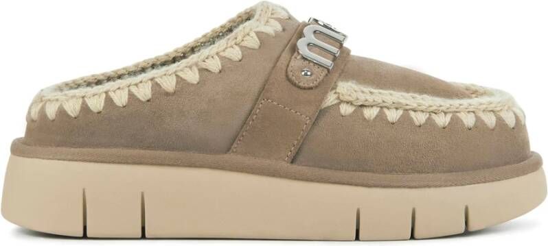 Mou Taupe Pantoffels Beige Dames