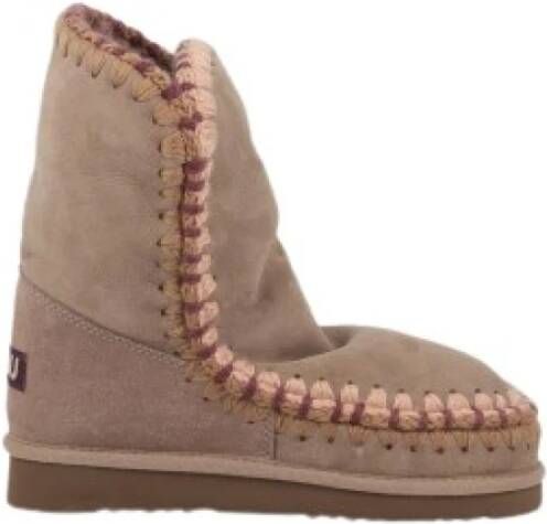 Mou Beige Enkellaarsjes voor Vrouwen Beige Dames - Foto 4