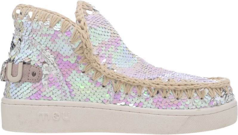 Mou Zomer Eskimo Pailletten Enkellaars voor dames White Dames - Foto 3