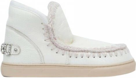 Mou Tronchetti Eskimo Sneaker With Rhinestone Big Letter Logo