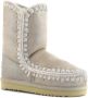 Mou Metallic grijze leren enkellaarzen Gray Dames - Thumbnail 5