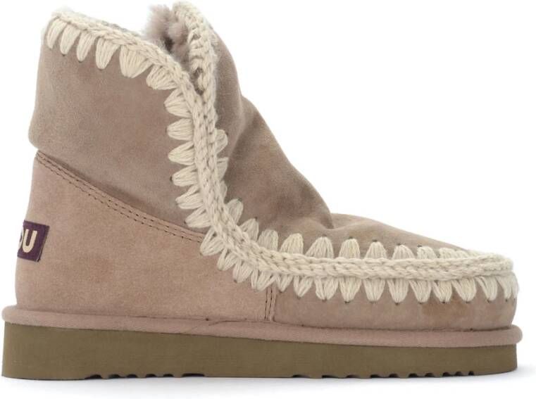 MOU Vachtlaarzen Dames Eskimo 18 Glitter Logo Maat: 40 Materiaal: Suède Kleur: Taupe - Foto 9