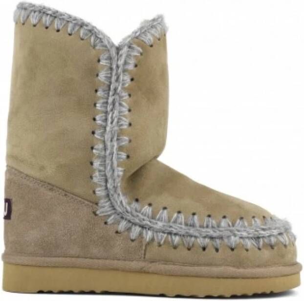 Mou Winterlaarzen Beige Dames