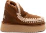 MOU Vachtlaarzen Dames Mini Eskimo Platform Boot Maat: 40 Materiaal: Suède Kleur: Cognac - Thumbnail 3