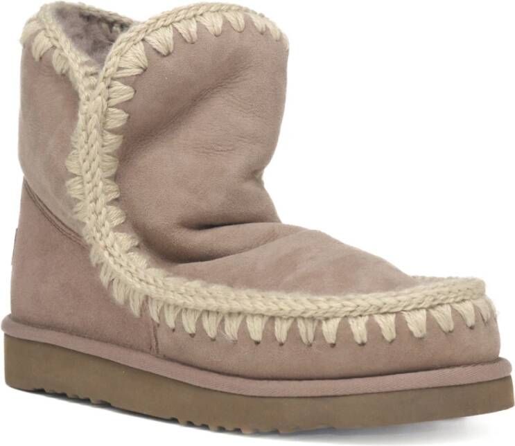MOU Vachtlaarzen Dames Eskimo 18 Glitter Logo Maat: 40 Materiaal: Suède Kleur: Taupe - Foto 6