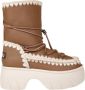 Mou Eskimo Snow Boot Haakdetails Brown Dames - Thumbnail 4