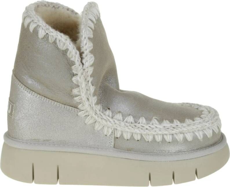 MOU Vachtlaarzen Dames Eskimo 18 Bounce Maat: 39 Materiaal: Suède Kleur: Zilver - Foto 15