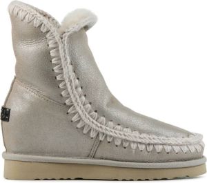 MOU Enkellaarsjes Dames Pantoffels Damesschoenen Suède Eskimo Inner wdge Brons