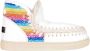 Mou Regenboog Witte Leren Sneakers - Thumbnail 1