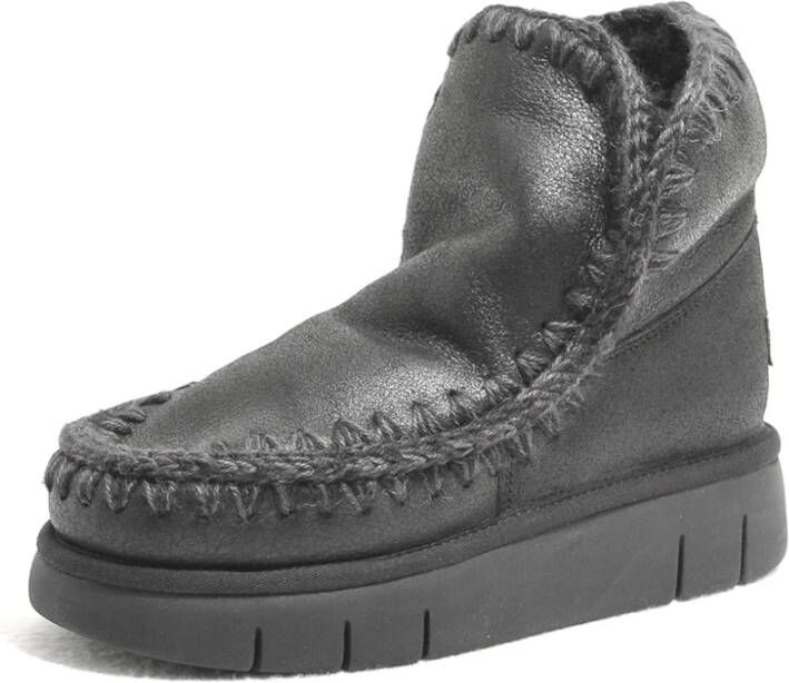 MOU Vachtlaarzen Dames Eskimo 18 Bounce Maat: 41 Materiaal: Suède Kleur: Zwart - Foto 4