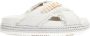 Mou Witte Gekruiste Sandalen met Raffel Finish - Thumbnail 1