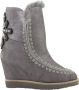 Mou Dames Zilveren Casual Leren Enkellaars Gray Dames - Thumbnail 19