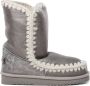 Mou Zilver Metallic Enkellaarzen Aw23 Gray Dames - Thumbnail 5