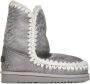 Mou Zilver Metallic Enkellaarzen Aw23 Gray Dames - Thumbnail 1