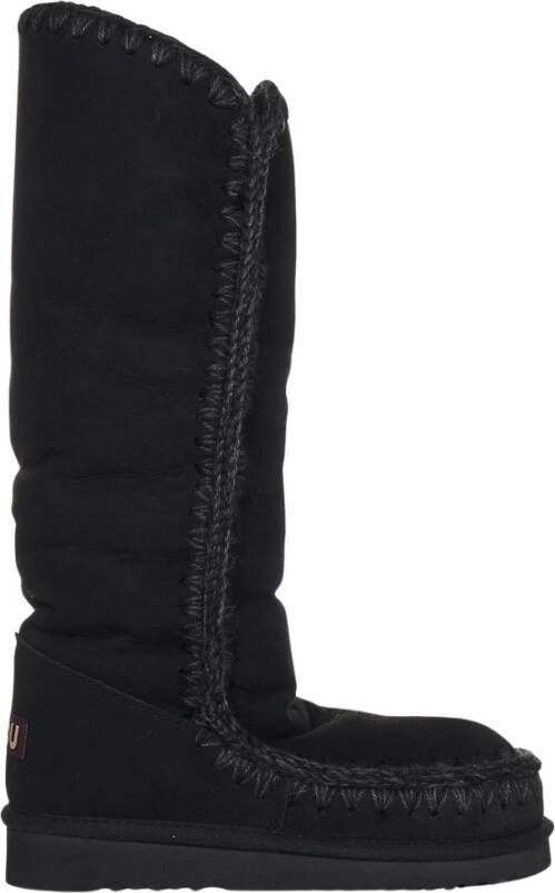 Mou Hoge Eskimo Zwarte Schapenvachtlaarzen Black Dames - Foto 2