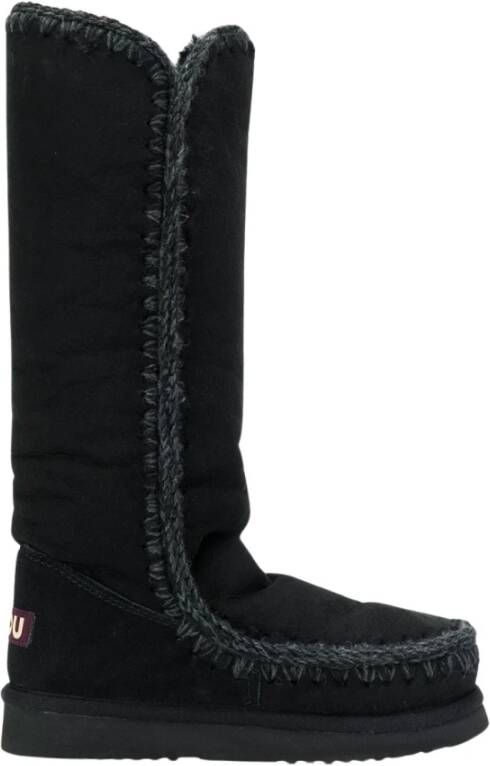 Mou Hoge Eskimo Zwarte Schapenvachtlaarzen Black Dames - Foto 3