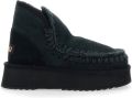 Mou Zwarte Mini Eskimo Platformlaarzen Black Dames - Zwart