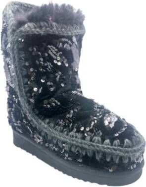Mou Dames Schoenen Enkellaarzen Zwart Aw23 Black Dames
