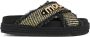 MOU Slippers Dames Criss-cross Maat: 37 Materiaal: Textiel Kleur: Zwart - Thumbnail 3