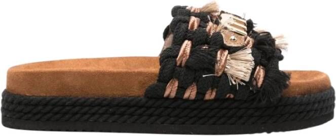 Mou Zwarte Sandalen Ss24