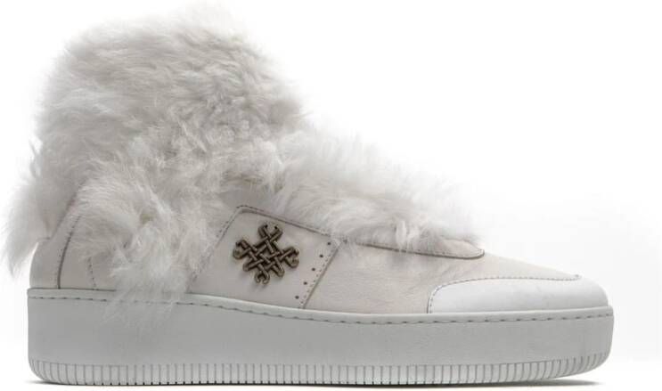 Mr&Mrs Italy Elastische Sluiting Dames Sneakers White Dames