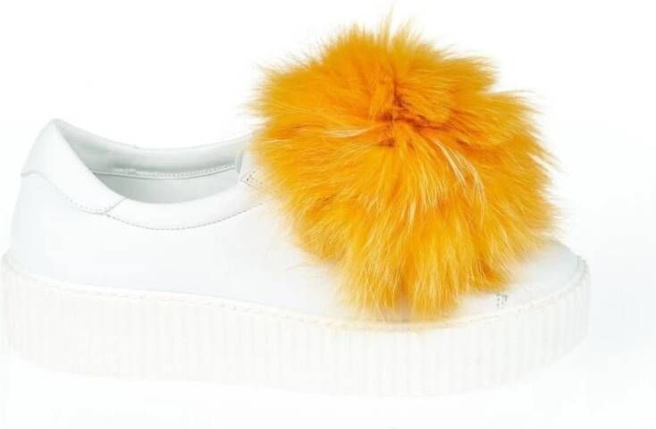 Mr&Mrs Italy Pom Sneaker Schoenen White Dames