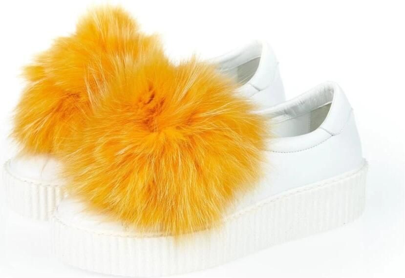 Mr&Mrs Italy Pom Sneaker Schoenen White Dames