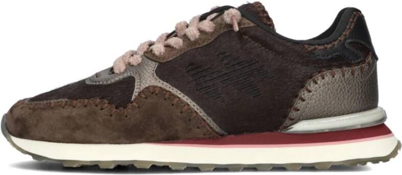 MRP Lage Sneakers Dames Amsterdam 06uphs Maat: 42 Materiaal: Ponyhair Kleur: Bruin